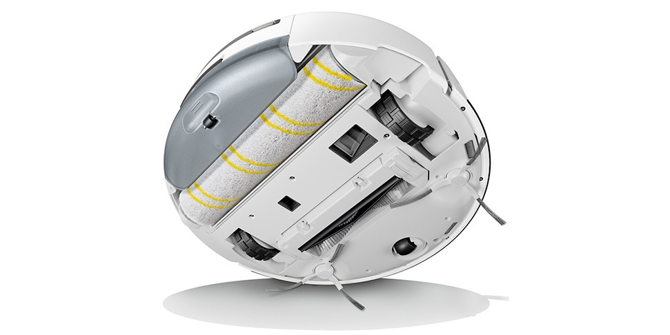 Robot vacuum and mop with innovative roller technology