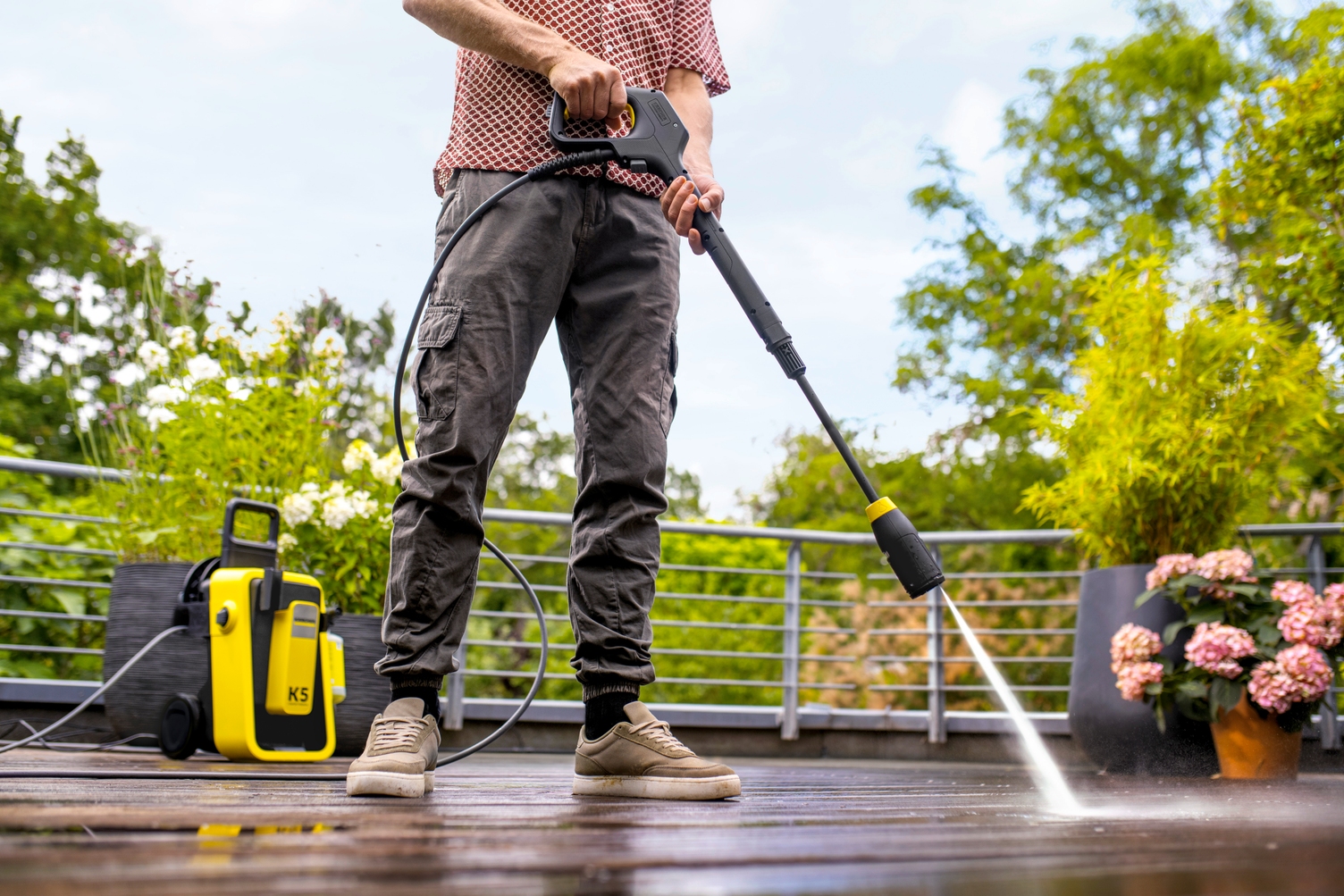 K 5 Comfort Premium Pressure Washer Terrace