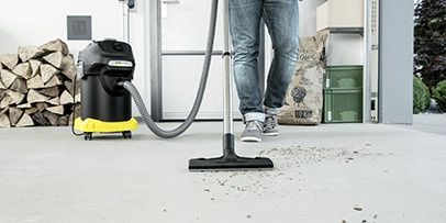 Ash Vac Garage floor