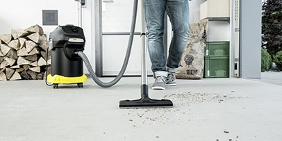 Ash Vac Garage floor