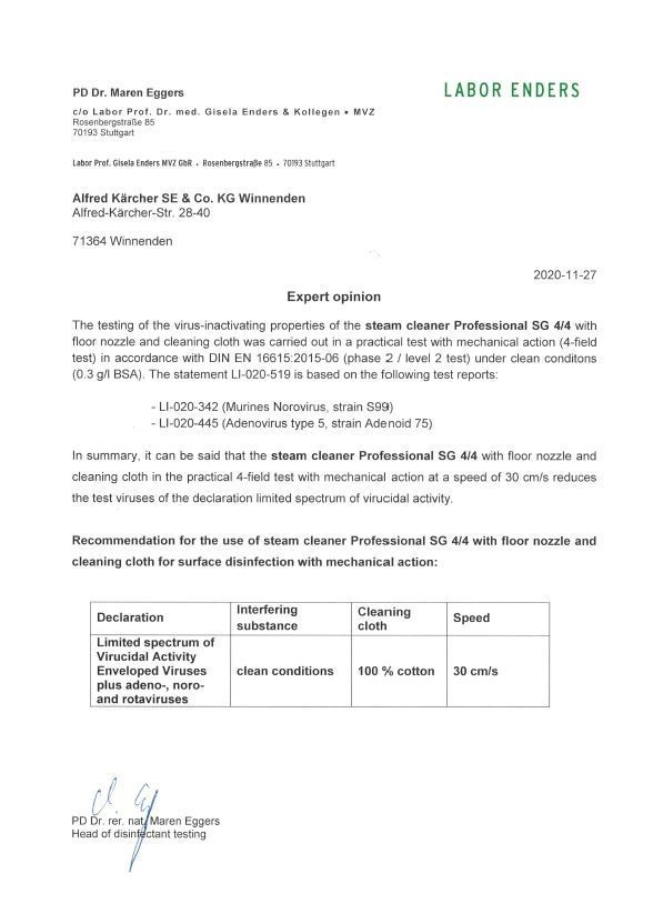 Expert_opinion_SG_steam cleaner virus SG 4-4 Expert_opinion_SG_steam cleaner virus SG 4-4