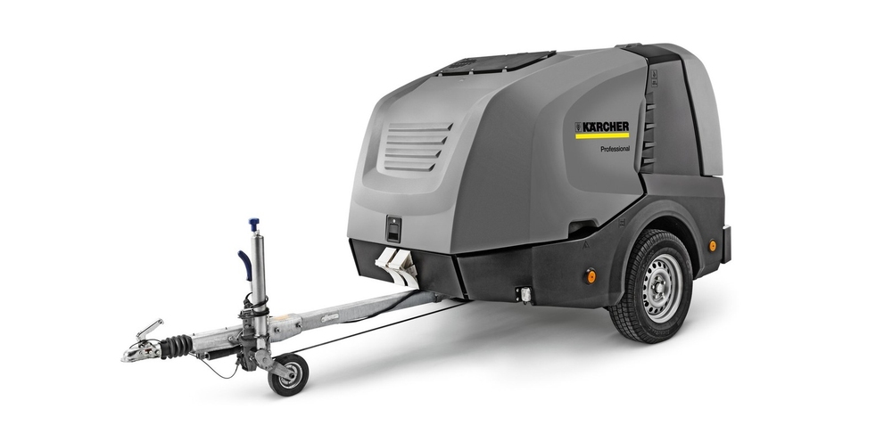 Standalone shot of Kärcher hot water high-pressure cleaner for thermal disinfection