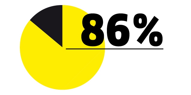 86% Diagram with 86%