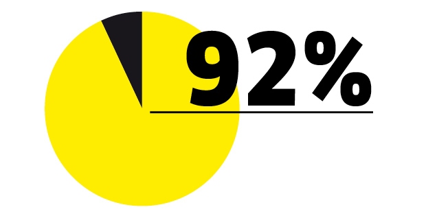 92% Diagram with 92%