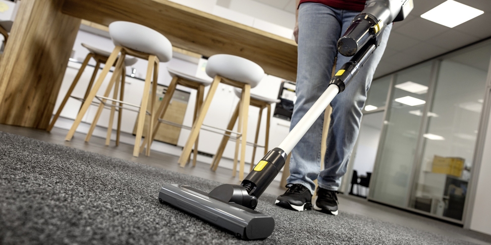 Easy use of the battery-powered vacuum cleaner