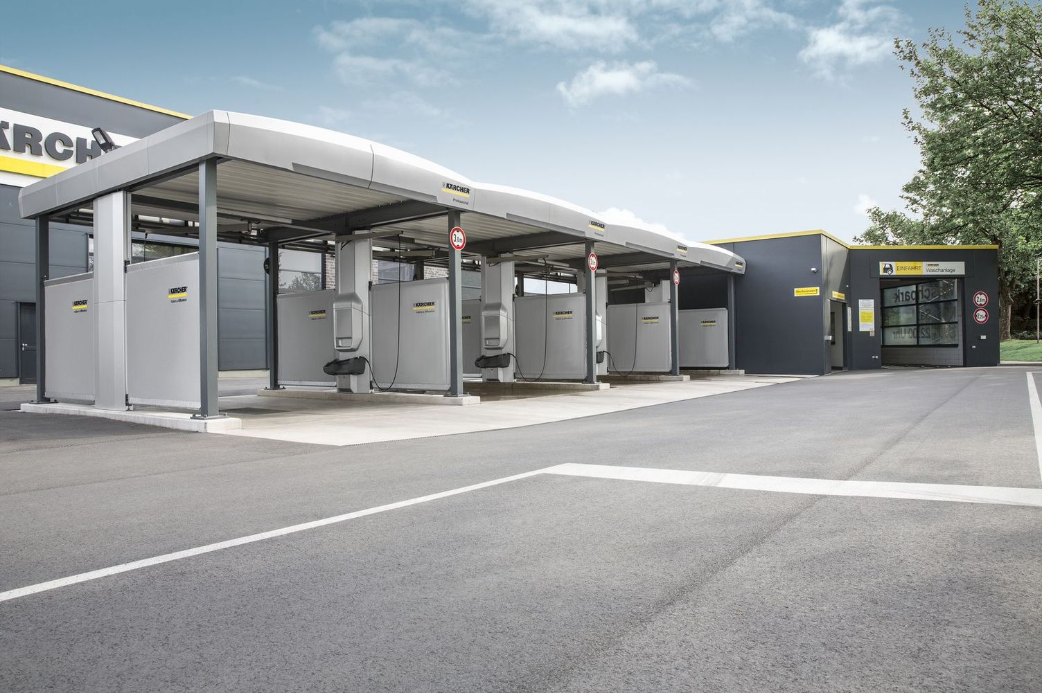 Planning areas for self-service washing station Planning areas for self-service washing station