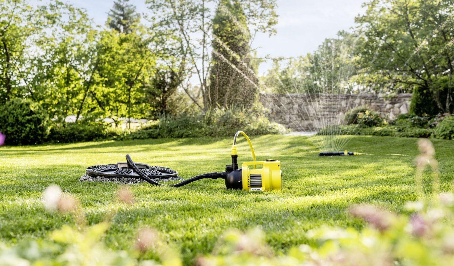  Watering from a well with Kärcher booster pumps