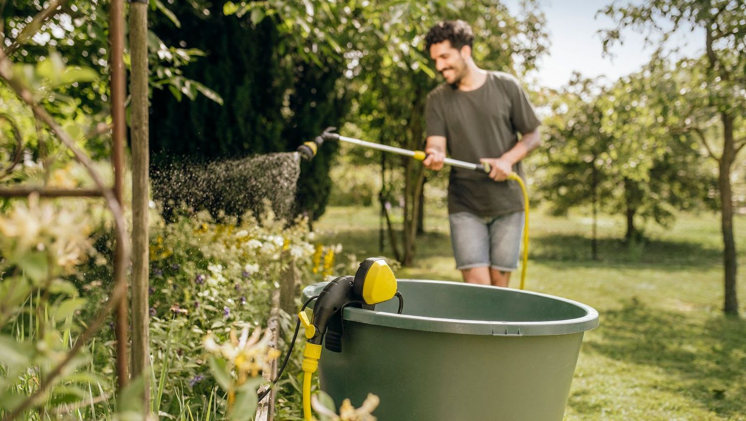 Watering with Kärcher tips