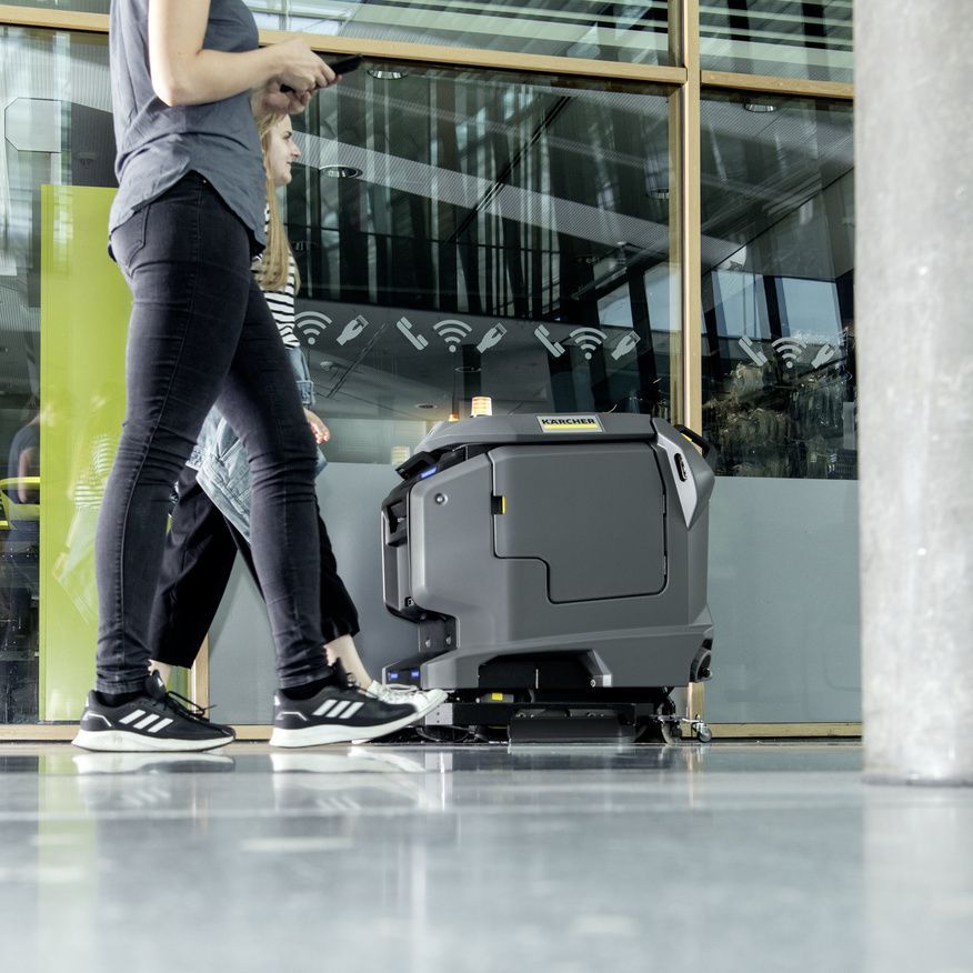 Autonomous scrubber drying from Kärcher Autonomous scrubber drying from Kärcher