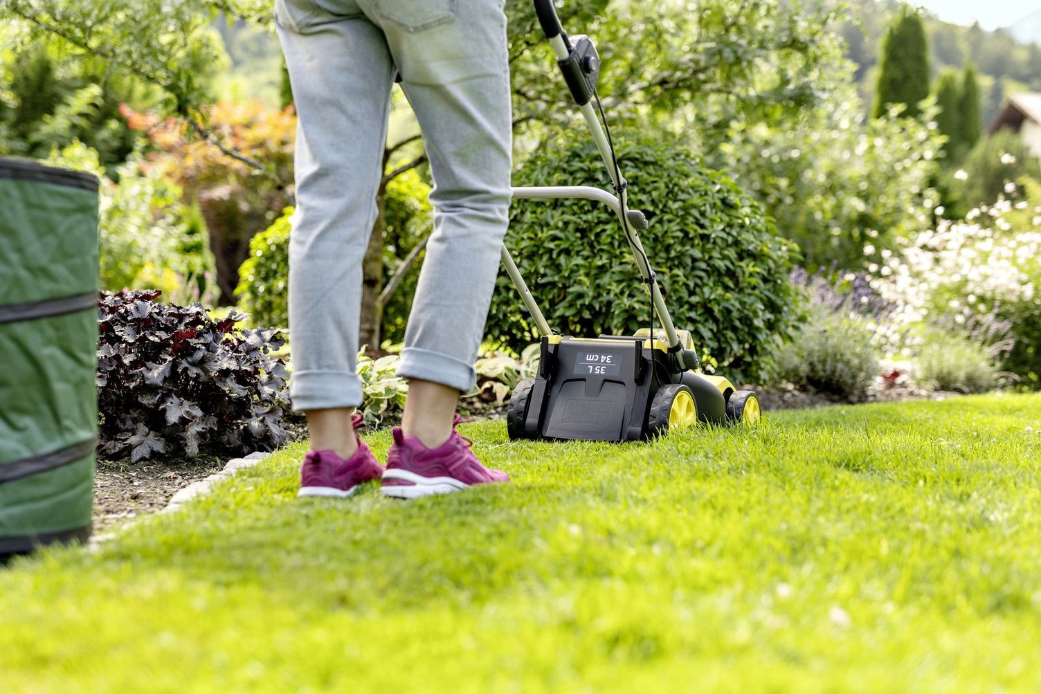 Mulching with the Kärcher lawn mower