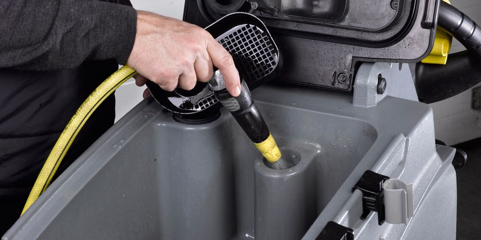 Flush the suction port