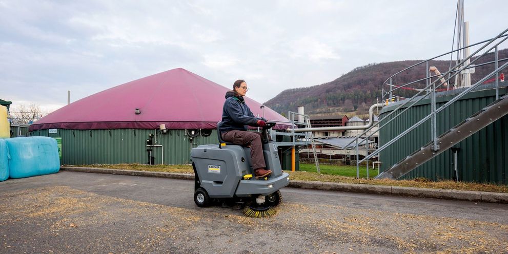 Kärcher: Cleaning a biogas plant