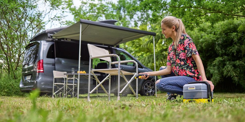 Kärcher: Cleaning camping equipment