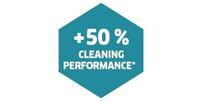 50% higher cleaning performance