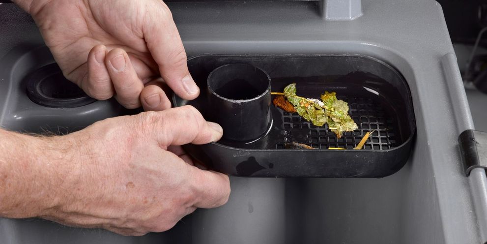 Empty coarse dirt filter