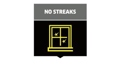 No streaks Clean windows streak-free