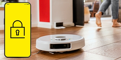 Data protection is secured in the Home robots app Data protection is secured in the Home robots app