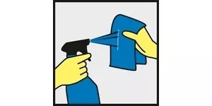 Cleaning pictogram