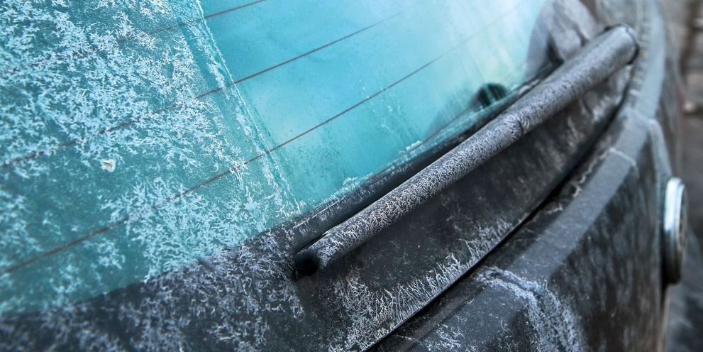 Salt residue on car Salt residue on car