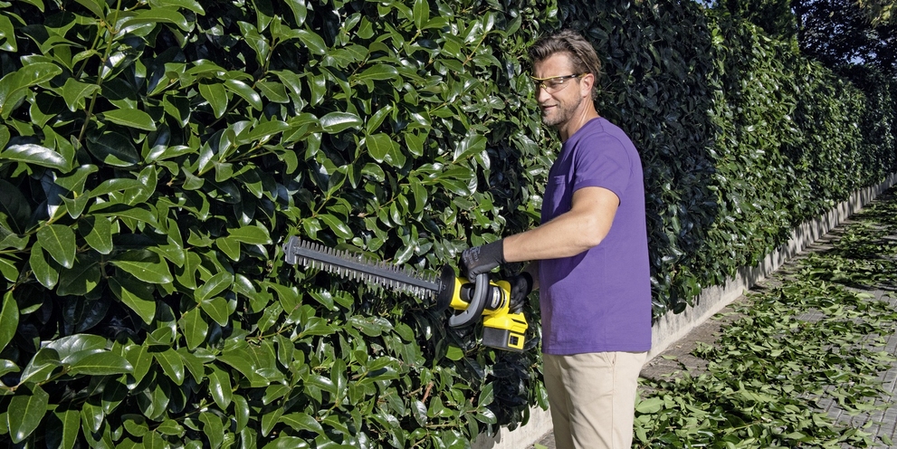 Akumuliatorinės gyvatvorių žirklės Karcher