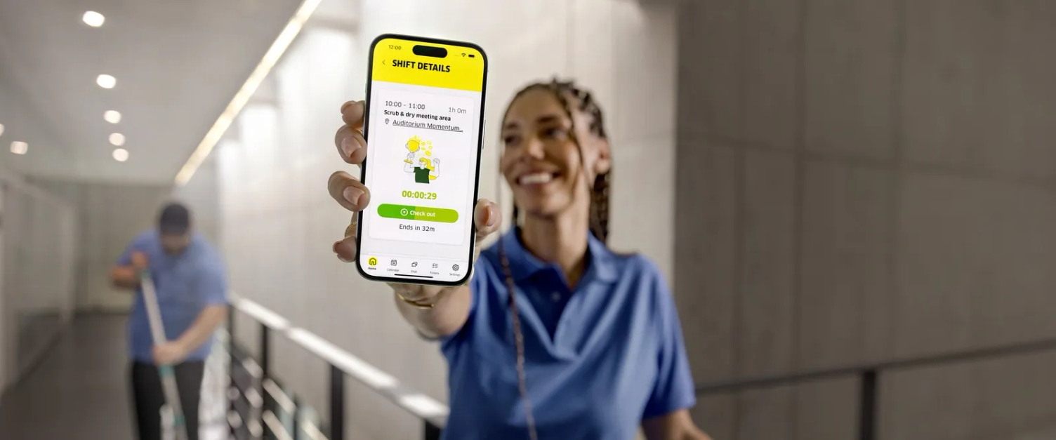 connected-cleaning-smartphone-cleaner-shift-details connected-cleaning-smartphone-cleaner-shift-details