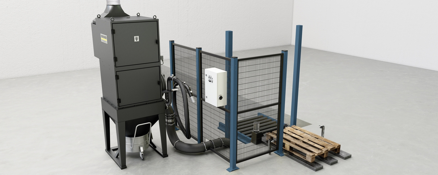  Kärcher pallet cleaning system in logistics