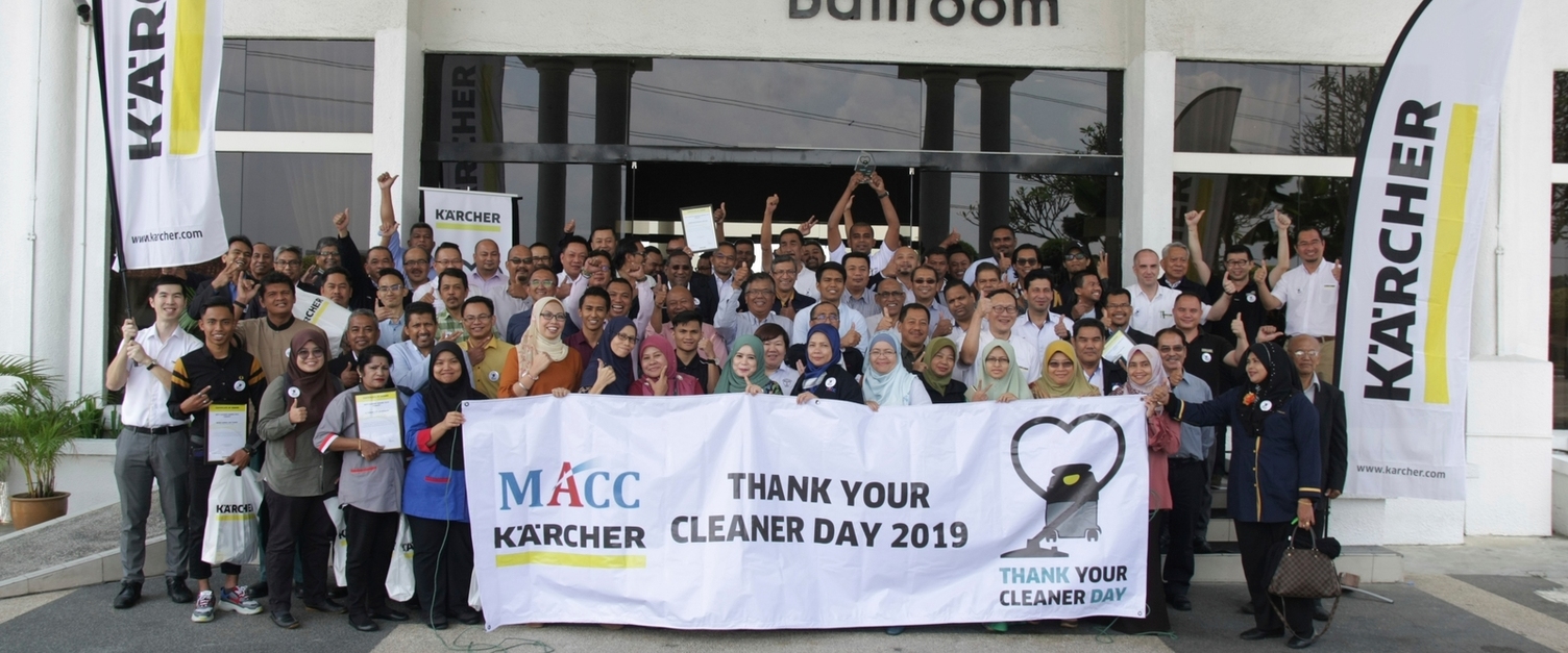KARCHER Malaysia recently hosted “Thank Your Cleaner Day” as a mark of appreciation towards those who work in the cleaning industry.