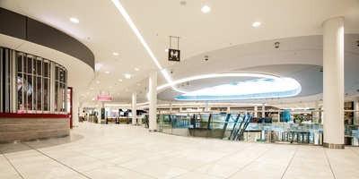 Empty retail mall