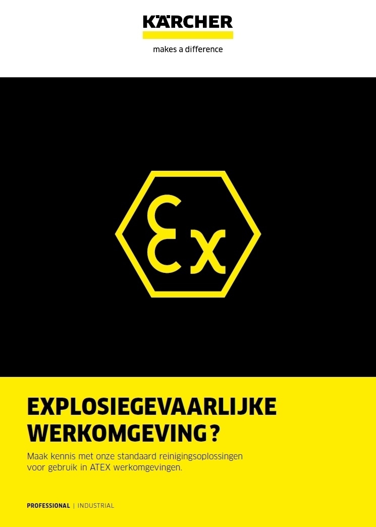 Cover brochure over explosiegevaarlijke werkomgeving