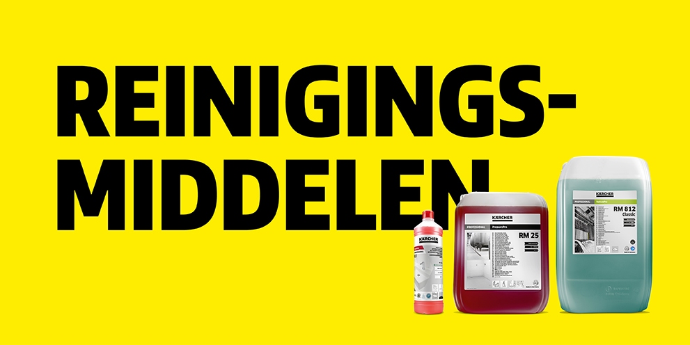 Banner voor reinigingsmiddelen
