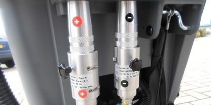 ATEX-gecertificeerde stekkers op een Kärcher veegmachine