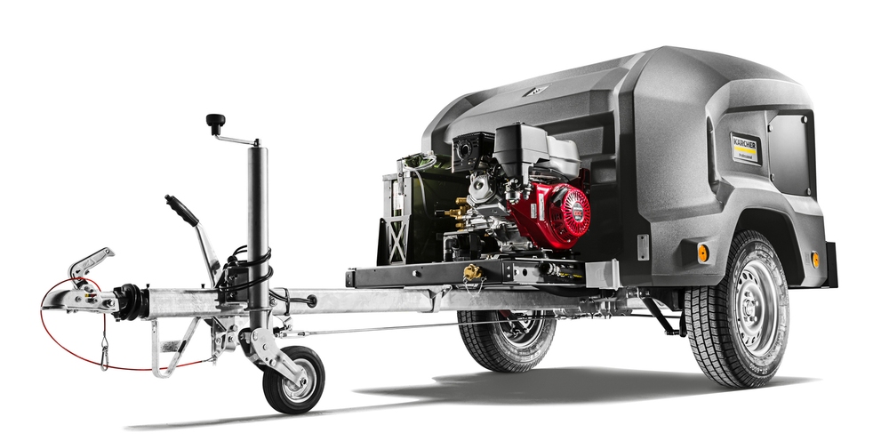 Karcher koudwater-hogedruktrailer