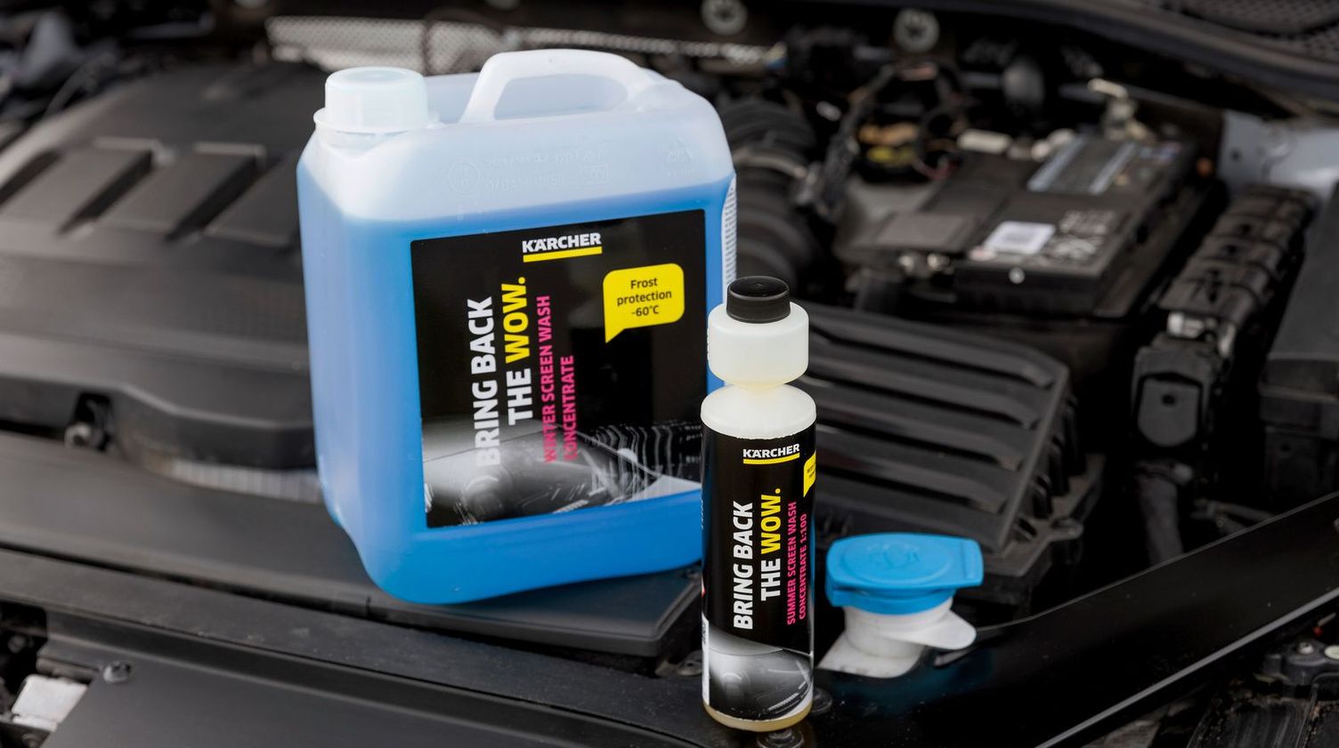 Kärcher windscreen cleaner concentrates for summer and winter