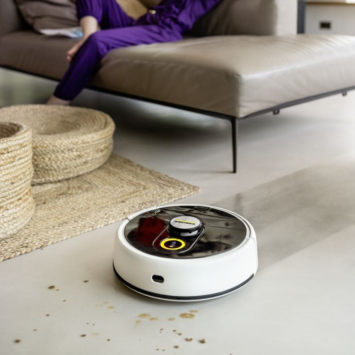 RCF 3 mops and picks up dry dirt