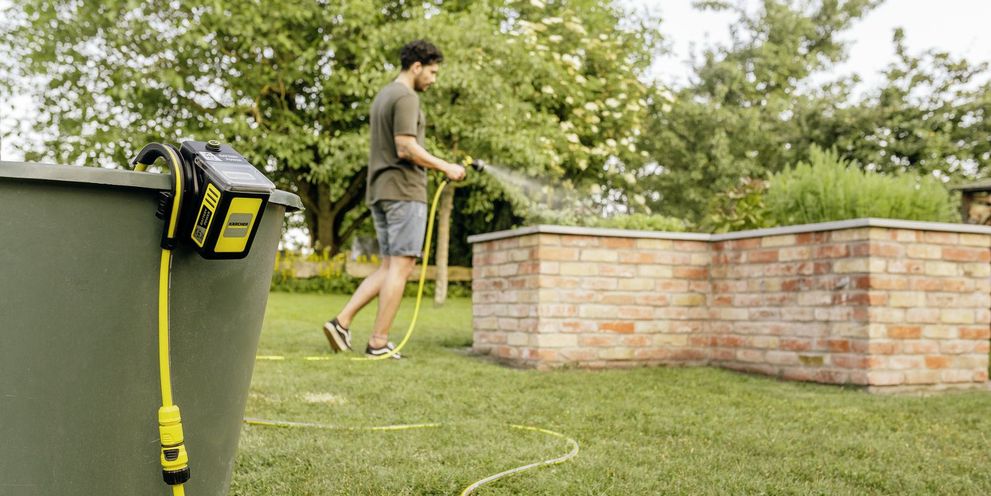 Watering the garden with Kärcher tips