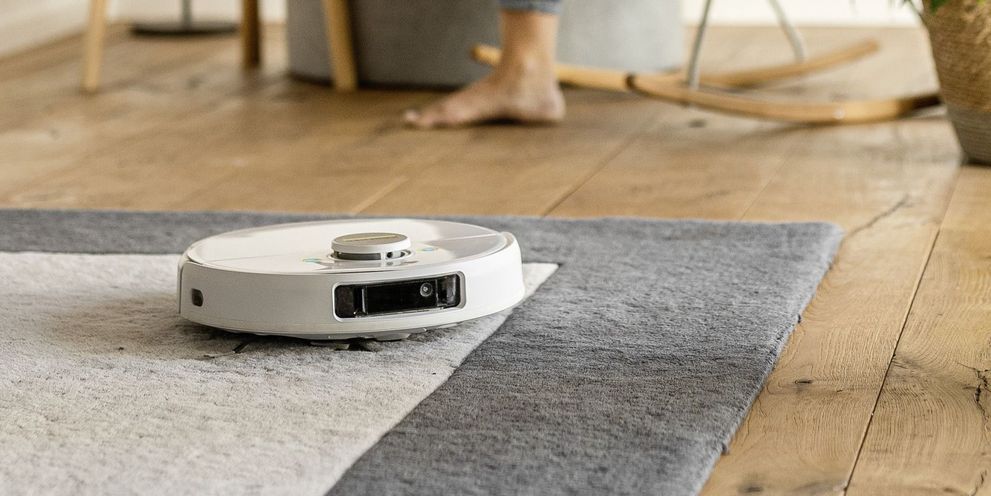 RCV vacuums the floor