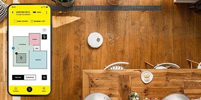 Send the robot to a certain spot for cleaning via the app