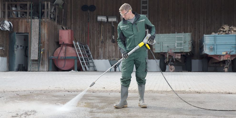Cleaning in the yard