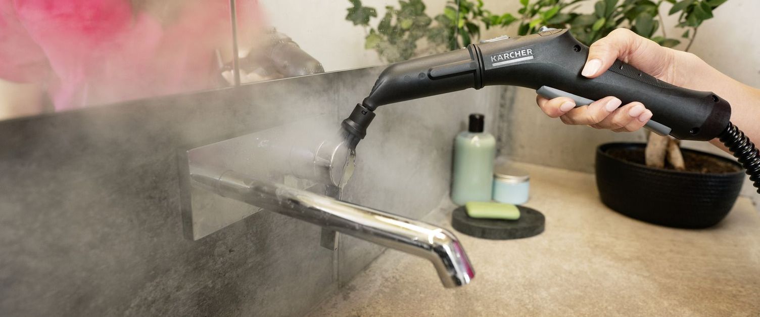 Kärcher tips for cleaning the washbasin