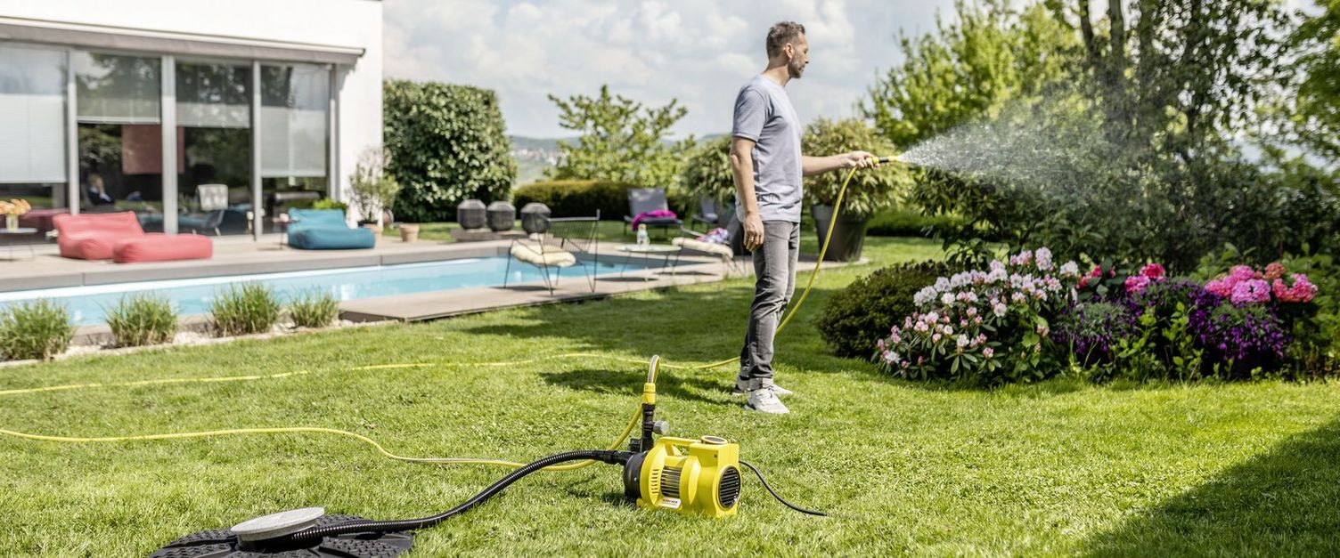 Watering the garden with Kärcher tips