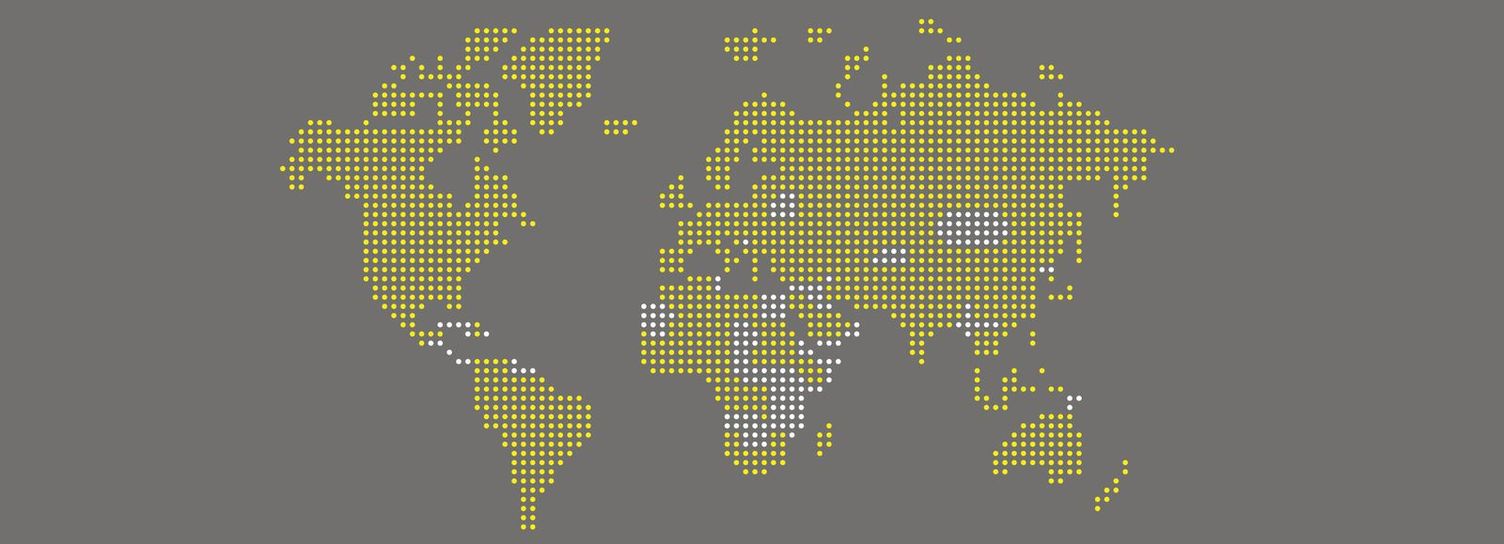Service locations map