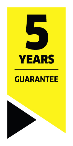 5 years guarantee