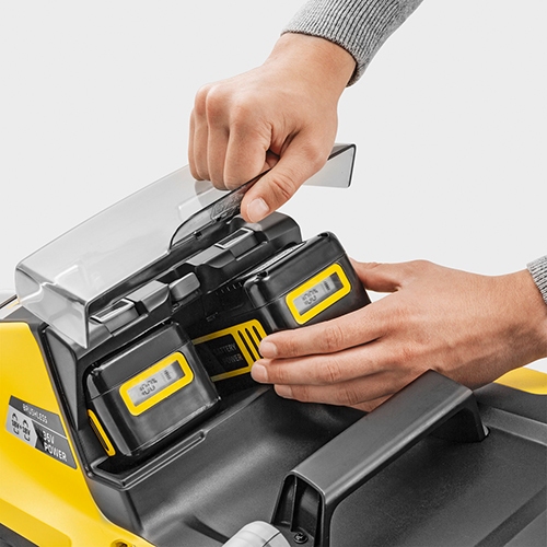 Adding two 18 V Batteries for 36 V power to the lawn mower
