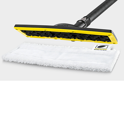 Hook-and-loop system steam cleaner