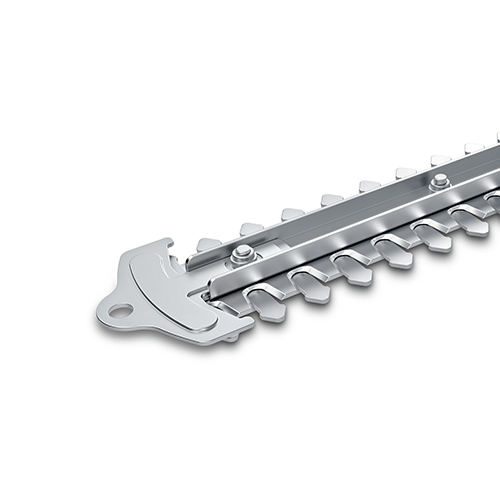 Detail image of blade tip protection of grass and shrub shear