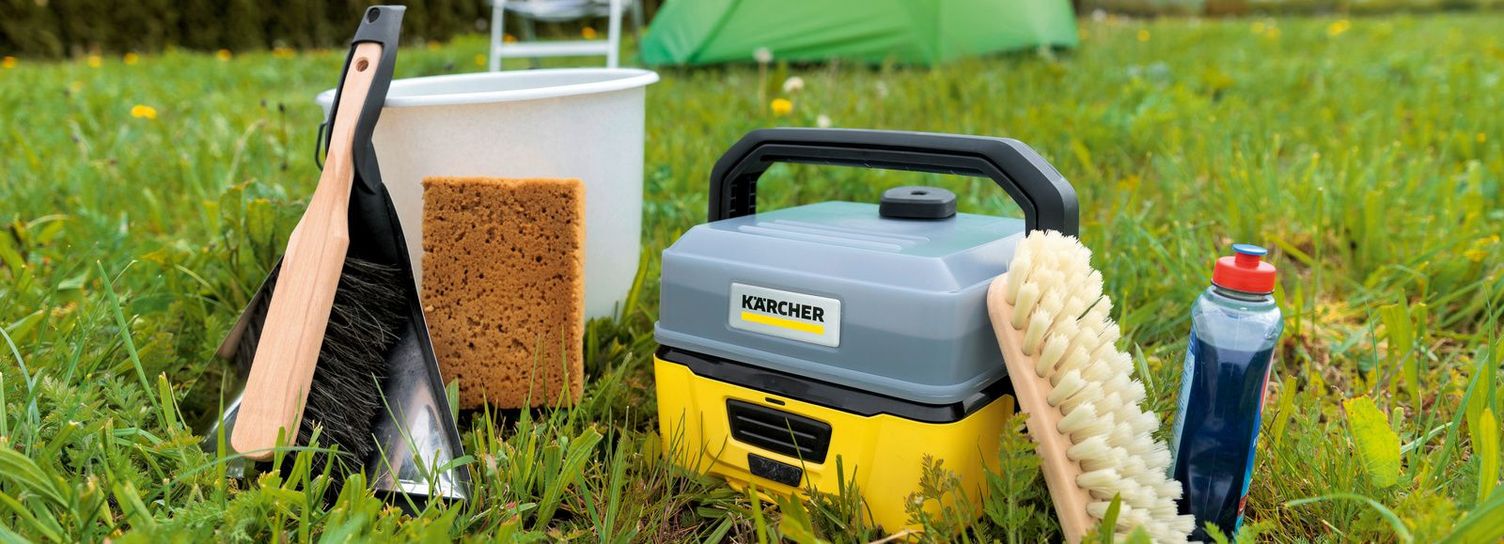 Supplies for cleaning camping equipment Supplies for cleaning camping equipment