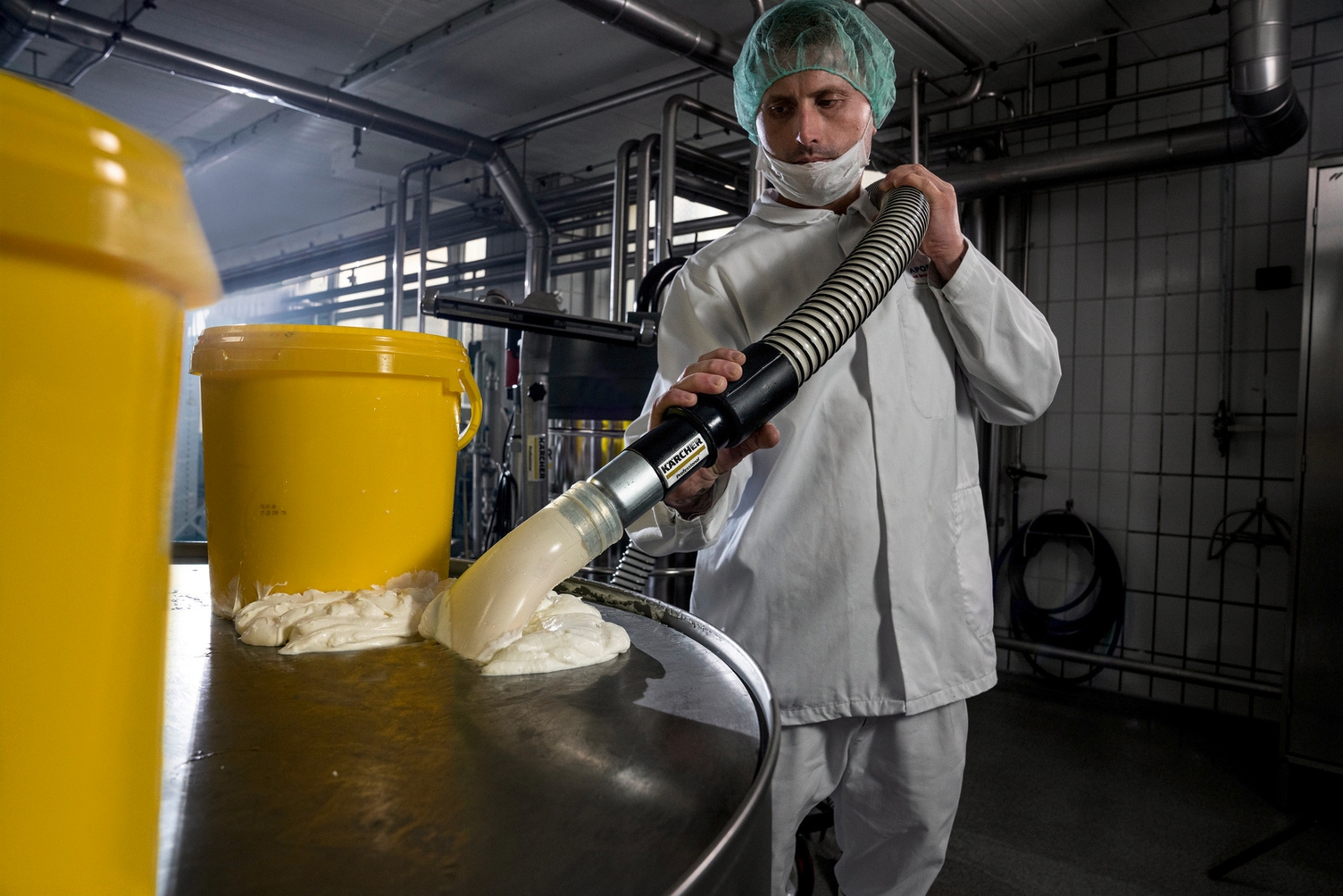 Industrial vaccum in food industry