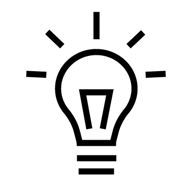 Symbol light bulb