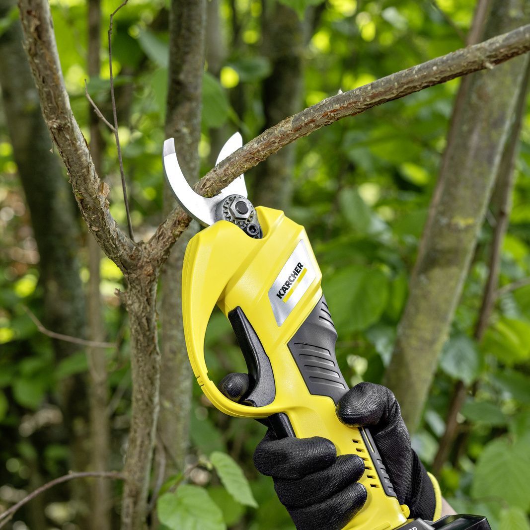 Cut branches at the touch of a button, with no force required