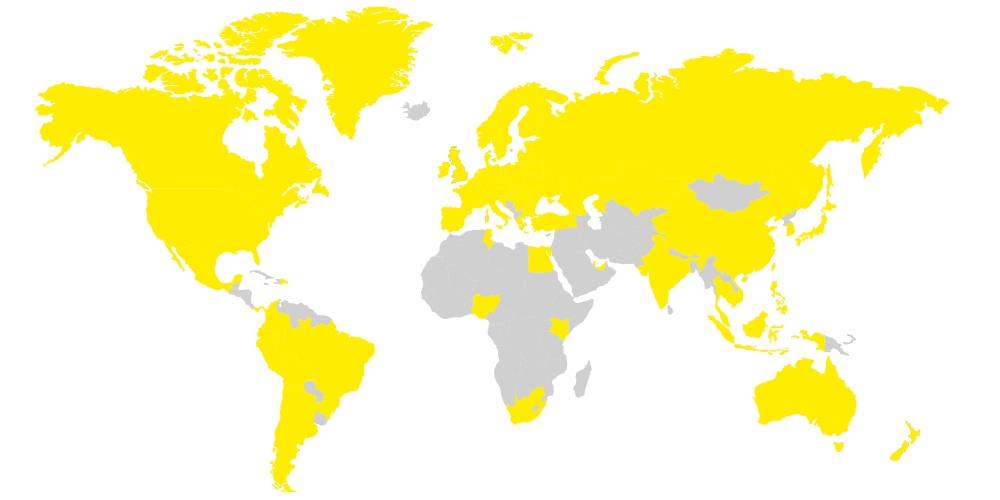 ISO world map Kärcher ISO world map